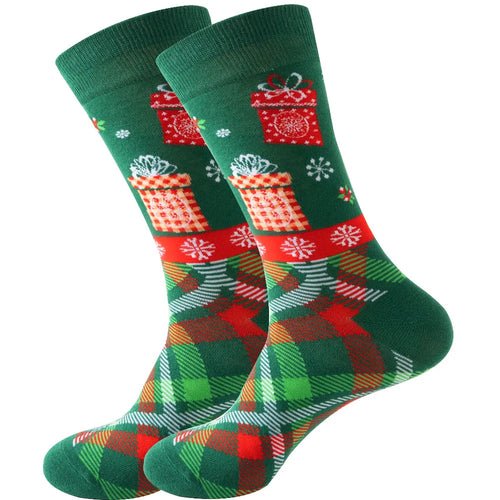 1 Pair Cartoon Santa Claus Men's Socks Comfortable Harajuku Trendy - Christmas.ca