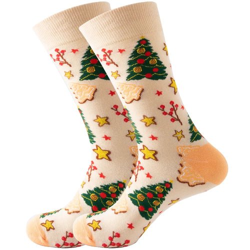 1 Pair Cartoon Santa Claus Men's Socks Comfortable Harajuku Trendy - Christmas.ca