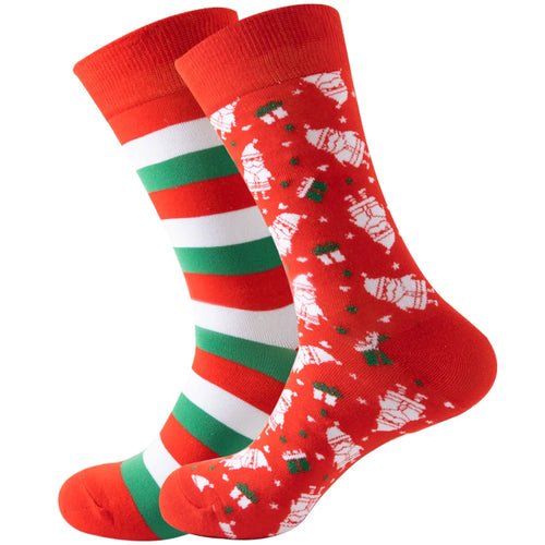 1 Pair Cartoon Santa Claus Men's Socks Comfortable Harajuku Trendy - Christmas.ca