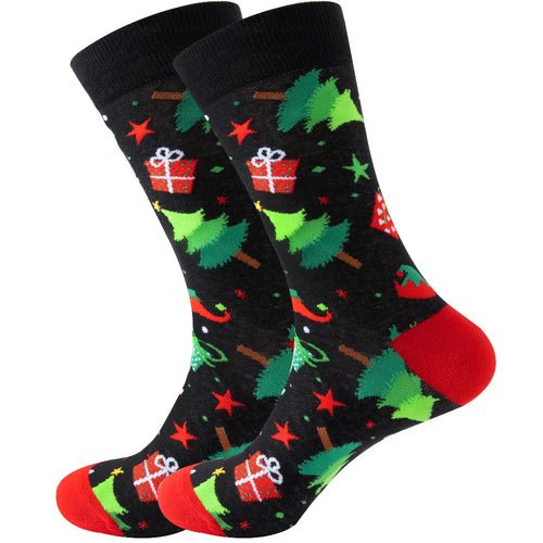 1 Pair Cartoon Santa Claus Men's Socks Comfortable Harajuku Trendy - Christmas.ca