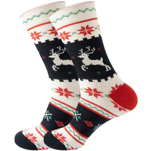 1 Pair Cartoon Santa Claus Men's Socks Comfortable Harajuku Trendy - Christmas.ca