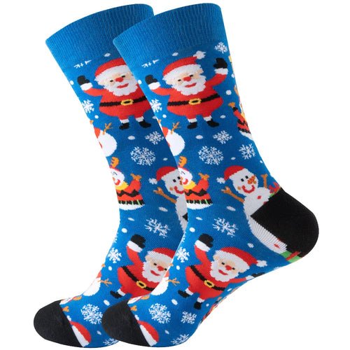 1 Pair Cartoon Santa Claus Men's Socks Comfortable Harajuku Trendy - Christmas.ca