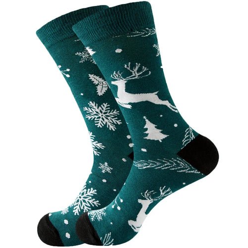 1 Pair Cartoon Santa Claus Men's Socks Comfortable Harajuku Trendy - Christmas.ca