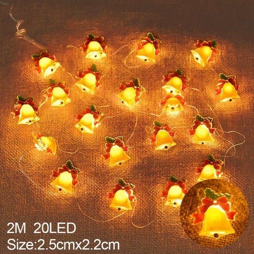 2M 20LED Santa Claus Snowflake LED Light String Christmas Decoration - Christmas.ca