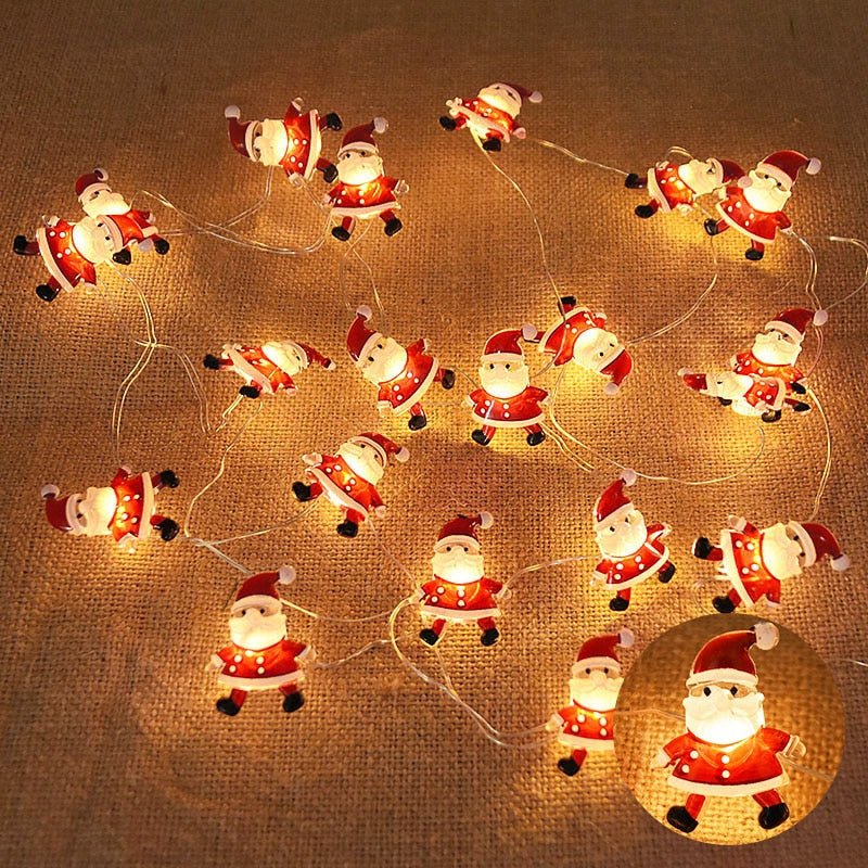 2M 20LED Santa Claus Snowflake LED Light String Christmas Decoration - Christmas.ca