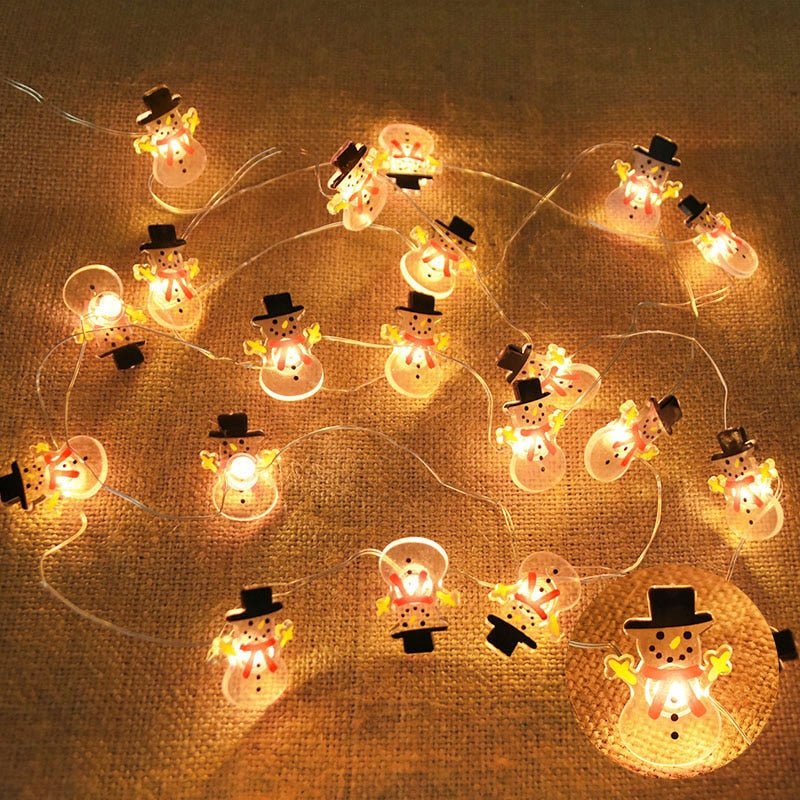 2M 20LED Santa Claus Snowflake LED Light String Christmas Decoration - Christmas.ca