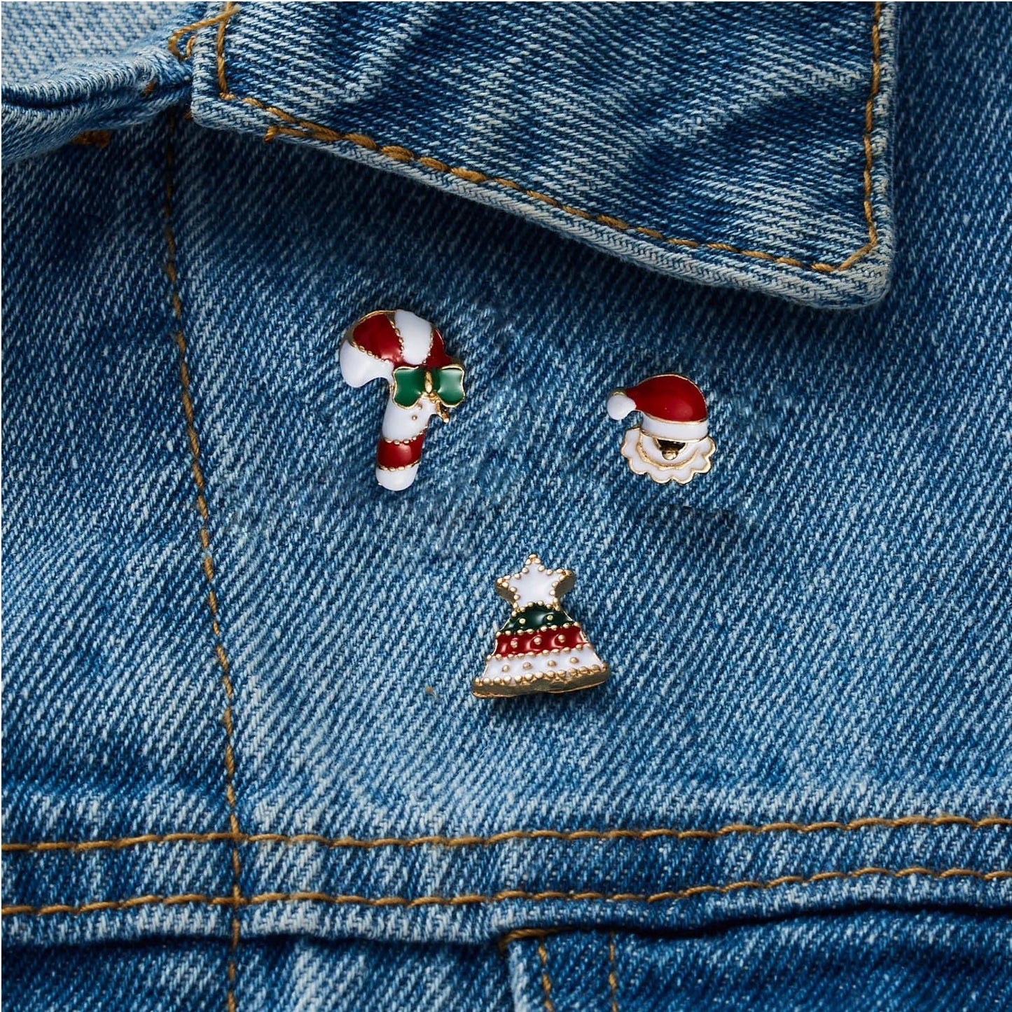 3pcs/set Christmas Gift For Women Men Brooches Enamel Pins Santa Claus - Christmas.ca