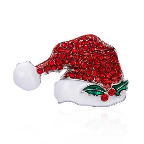 New Year Christmas Brooch For Women Fashion Snowman Santa Claus Tree