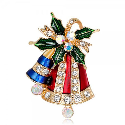 New Year Christmas Brooch For Women Fashion Snowman Santa Claus Tree