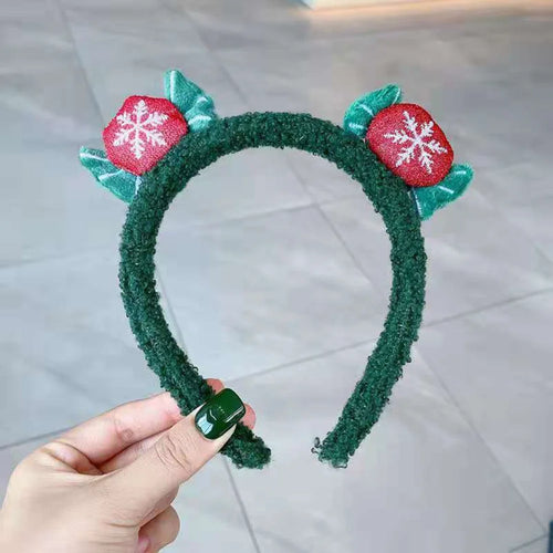 Cute Plush Elk Head Band Female Christmas Dress Up High Headtop Deer