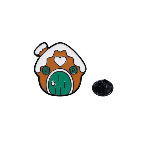 Cute Cartoon Christmas Day Enamel Brooch Creative Santa Claus Snowman