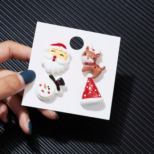 3pcs/set Christmas Gift For Women Men Brooches Enamel Pins Santa Claus