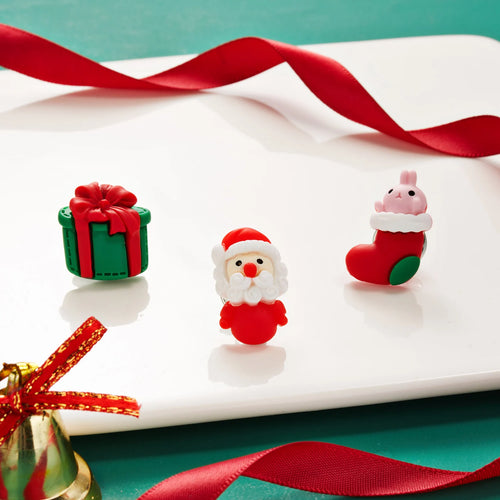 3pcs/set Christmas Gift For Women Men Brooches Enamel Pins Santa Claus