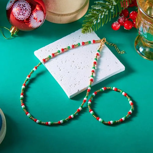 Fashion Santa Claus Snowman Star Christmas Tree Pendant Bracelet For