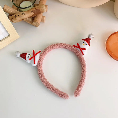 Cute Plush Elk Head Band Female Christmas Dress Up High Headtop Deer