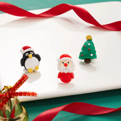 3pcs/set Christmas Gift For Women Men Brooches Enamel Pins Santa Claus