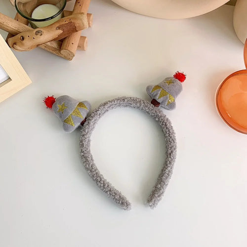 Cute Plush Elk Head Band Female Christmas Dress Up High Headtop Deer