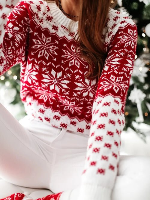 Autumn Winter Christmas Sweater Ladies Women Knitted Pullover Women - Christmas.ca