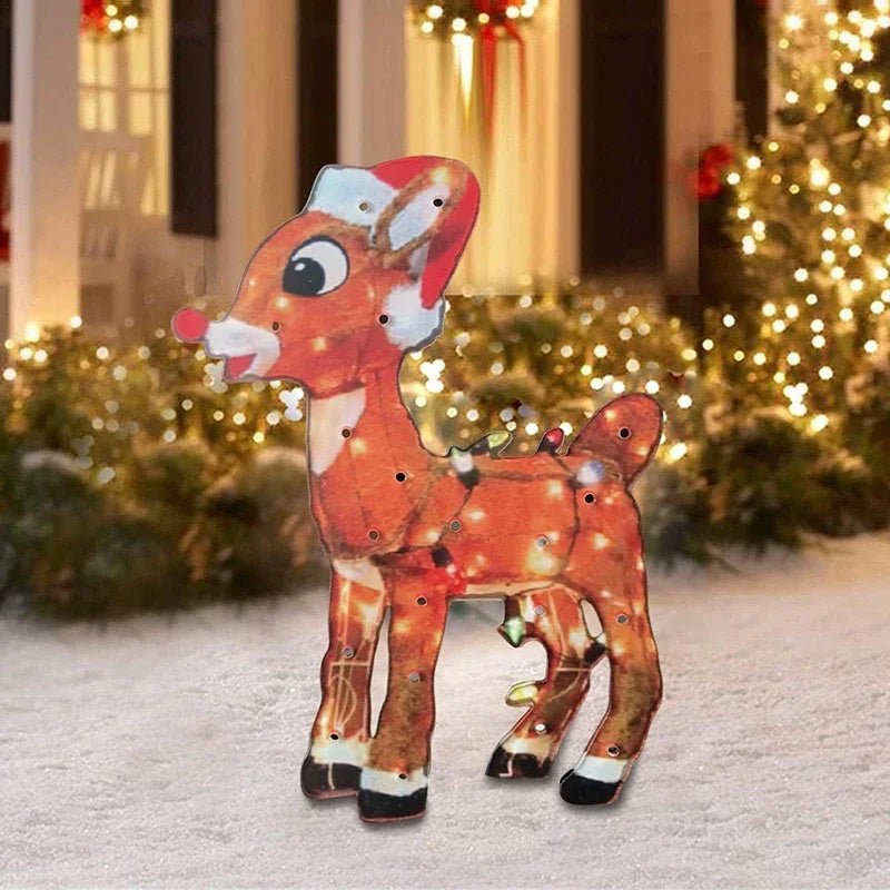 Christmas Acrylic Flat LED Lights Holiday Indoor Outdoor Garden - Christmas.ca