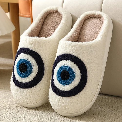 Christmas Elk Cotton Slippers for Women Men Winter Cute Cartoon Home - Christmas.ca