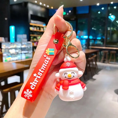 Creative Cartoon Santa Claus Snowman Keychain Pendant Bag Car Keychain - Christmas.ca