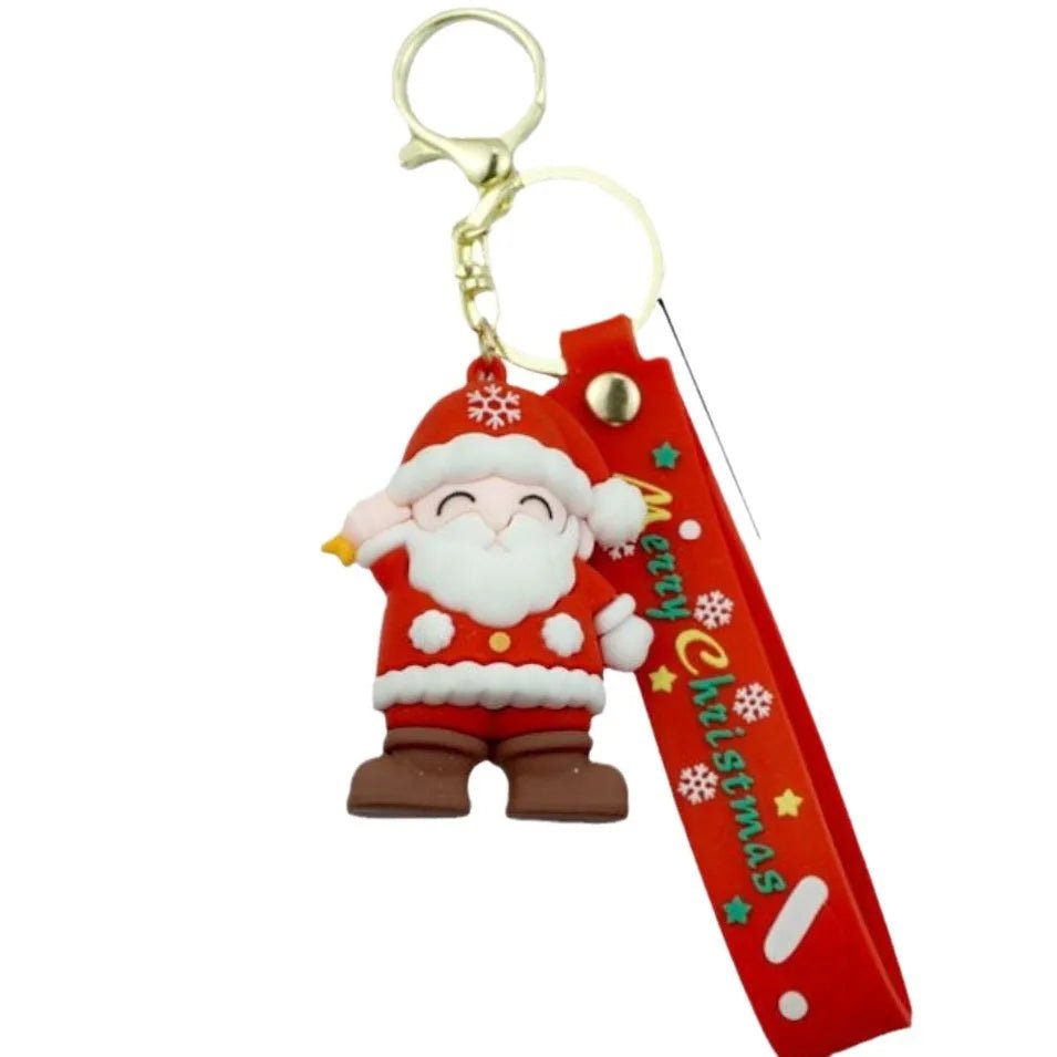 Creative Cartoon Santa Claus Snowman Keychain Pendant Bag Car Keychain - Christmas.ca