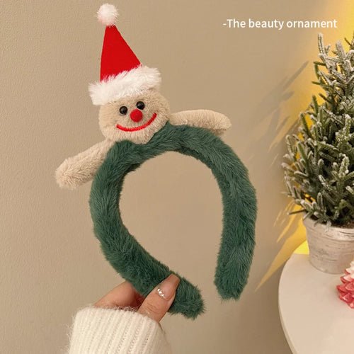 Cute Plush Elk Head Band Female Christmas Dress Up High Headtop Deer - Christmas.ca