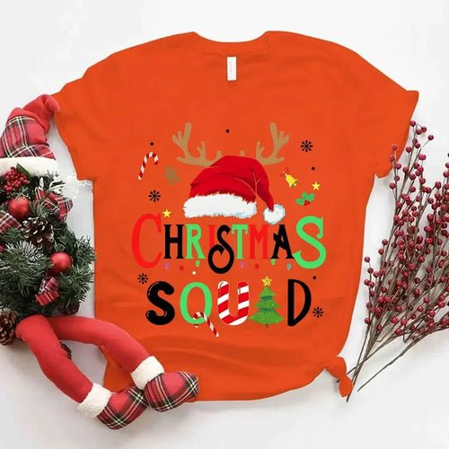 Family Christmas 2024 Squad Tshirts Matching Christmas Santa Reindeer - Christmas.ca