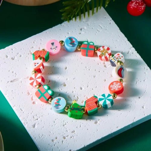 Fashion Santa Claus Snowman Star Christmas Tree Pendant Bracelet For - Christmas.ca