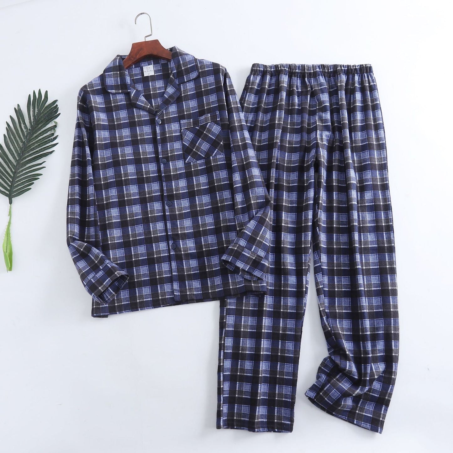 Men Plaid Flannel Pajama Set | Men Cotton Flannel Pajamas | Mens - Christmas.ca