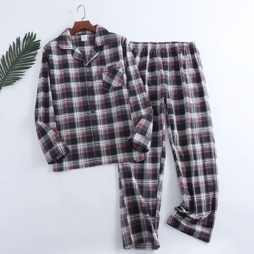 Men Plaid Flannel Pajama Set | Men Cotton Flannel Pajamas | Mens - Christmas.ca
