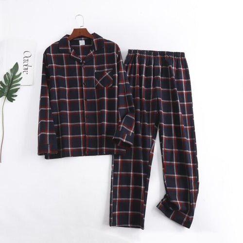 Men Plaid Flannel Pajama Set | Men Cotton Flannel Pajamas | Mens - Christmas.ca