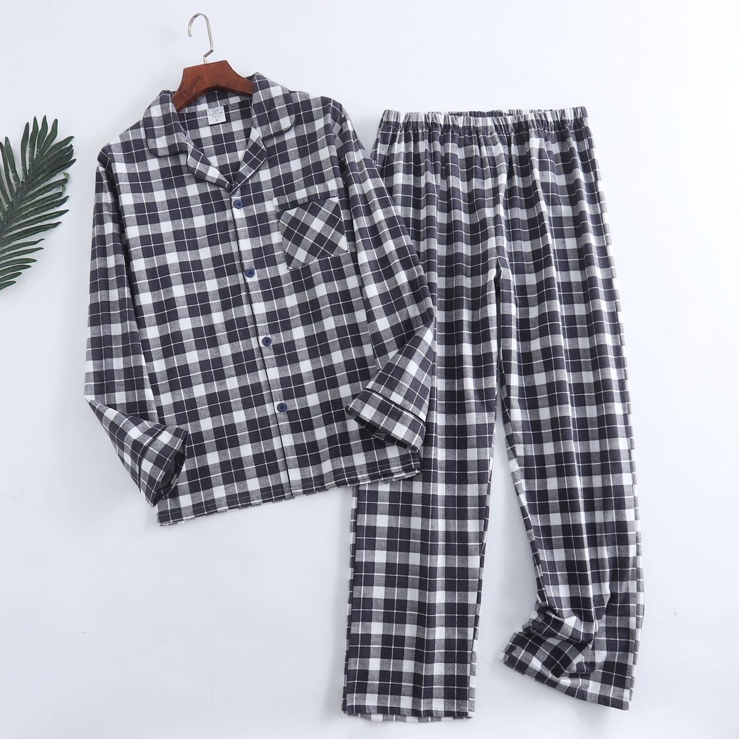 Men Plaid Flannel Pajama Set | Men Cotton Flannel Pajamas | Mens - Christmas.ca