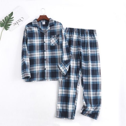 Men Plaid Flannel Pajama Set | Men Cotton Flannel Pajamas | Mens - Christmas.ca