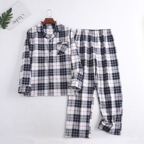 Men Plaid Flannel Pajama Set | Men Cotton Flannel Pajamas | Mens - Christmas.ca