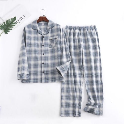 Men Plaid Flannel Pajama Set | Men Cotton Flannel Pajamas | Mens - Christmas.ca