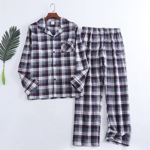 Men Plaid Flannel Pajama Set | Men Cotton Flannel Pajamas | Mens - Christmas.ca