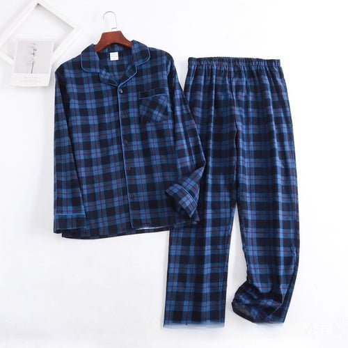 Men Plaid Flannel Pajama Set | Men Cotton Flannel Pajamas | Mens - Christmas.ca