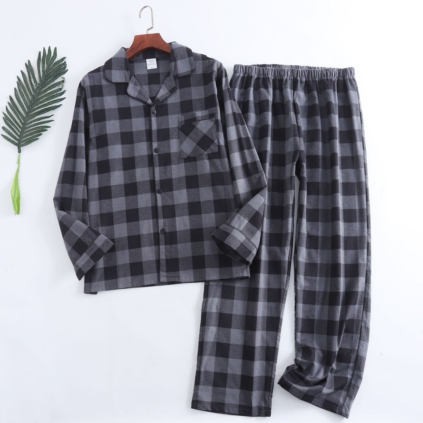 Men Plaid Flannel Pajama Set | Men Cotton Flannel Pajamas | Mens - Christmas.ca