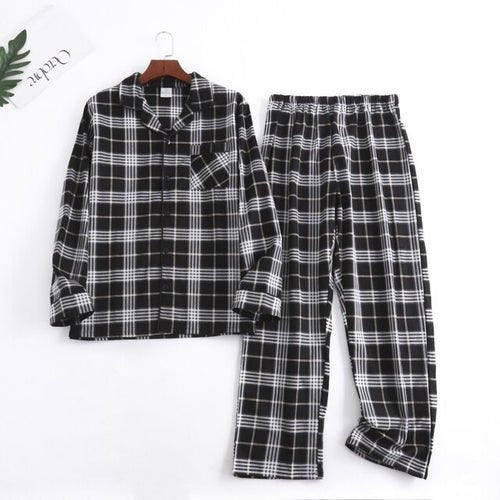 Men Plaid Flannel Pajama Set | Men Cotton Flannel Pajamas | Mens - Christmas.ca