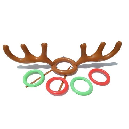 New Year Decoration Santa Funny Reindeer Antler Hat Inflatable Toys - Christmas.ca