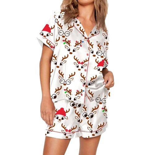 Nutcracker Pajamas Women Christmas Pajama Set Short Sleeve - Christmas.ca