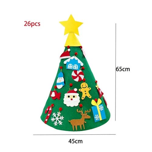 3D Kid DIY Felt Merry Christmas Decoration for Home Navidad New Year - Christmas.ca