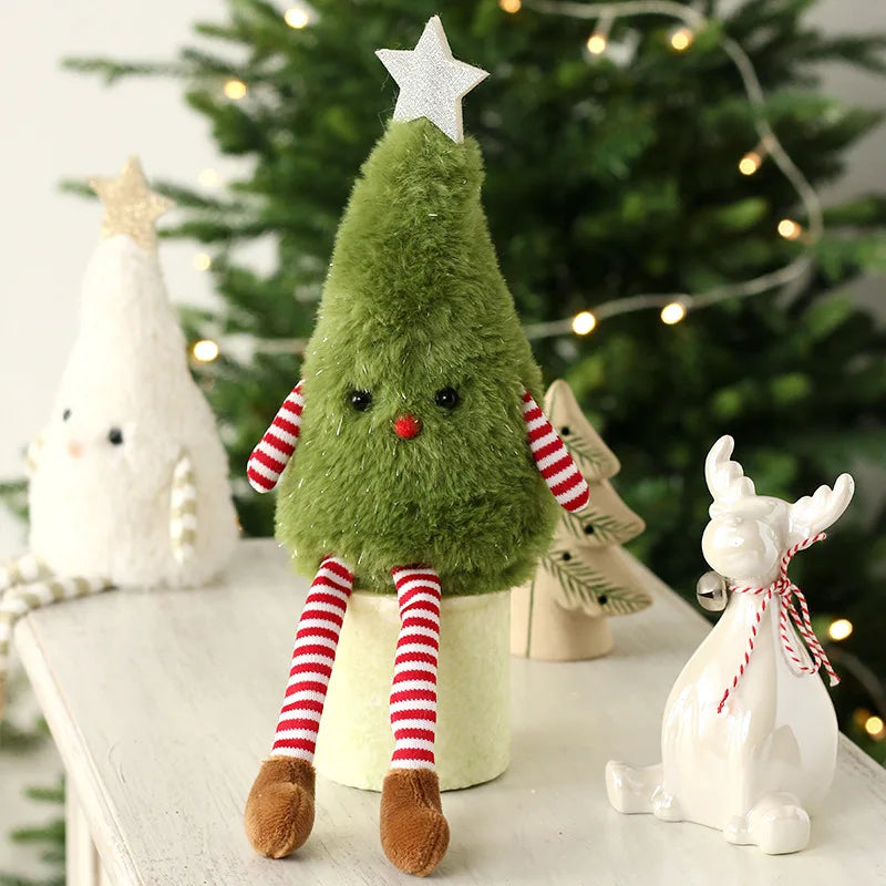 Christmas decorations cute plush Christmas tree doll home party doll