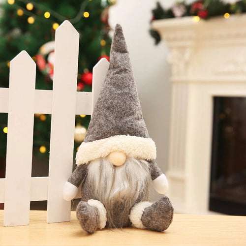 Santa Claus Christmas Knitted Plush Gnome Doll Faceless Doll Merry