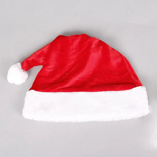 Christmas Black Red Plush Hat Santa Novelty Hat Kids Christmas