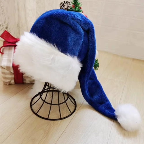 Christmas Black Red Plush Hat Santa Novelty Hat Kids Christmas