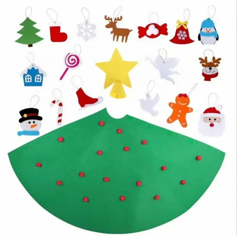3D Kid DIY Felt  Merry Christmas Decoration for Home Navidad New Year