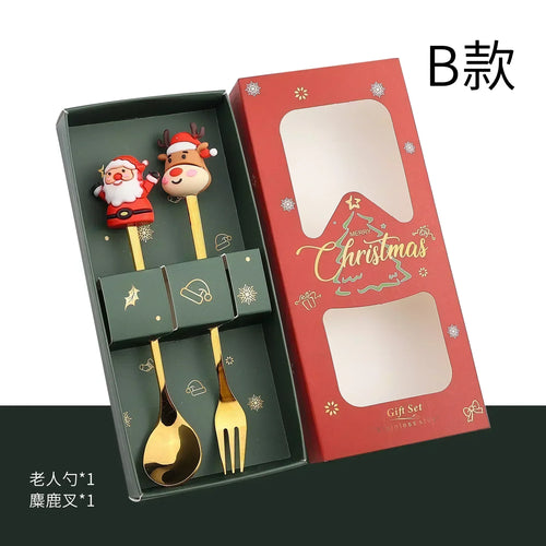 Christmas Decorations Home Christmas Table Decor Stainless SpoonsFork