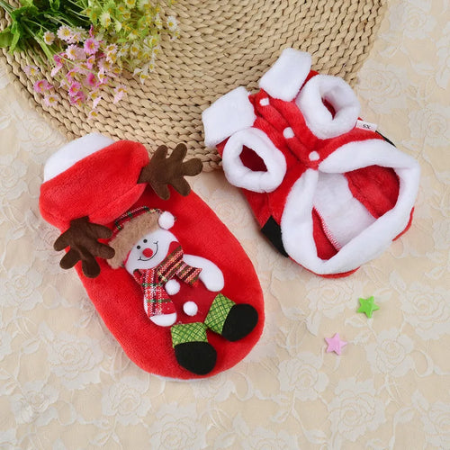 Christmas Sphynx Cat Hooded Sweater Winter Warm Pet Costume for Cats